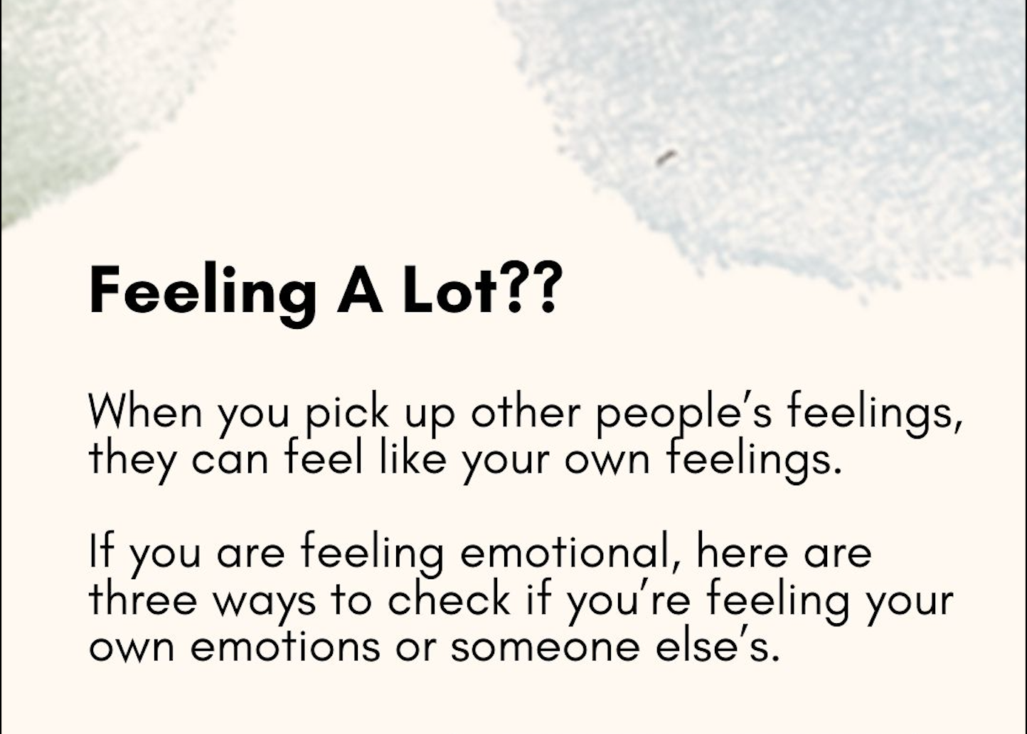 How to Tell Whose Feelings You are Feeling