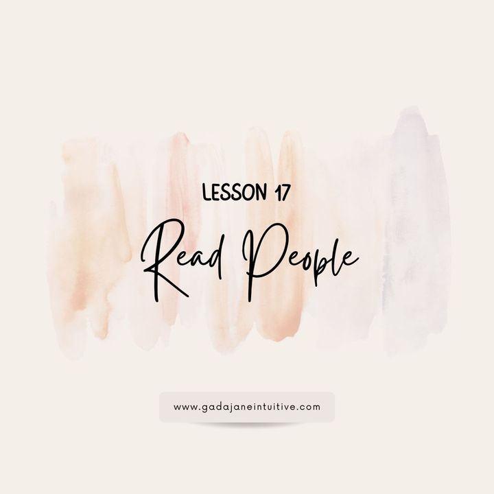 Lesson 17: Read People