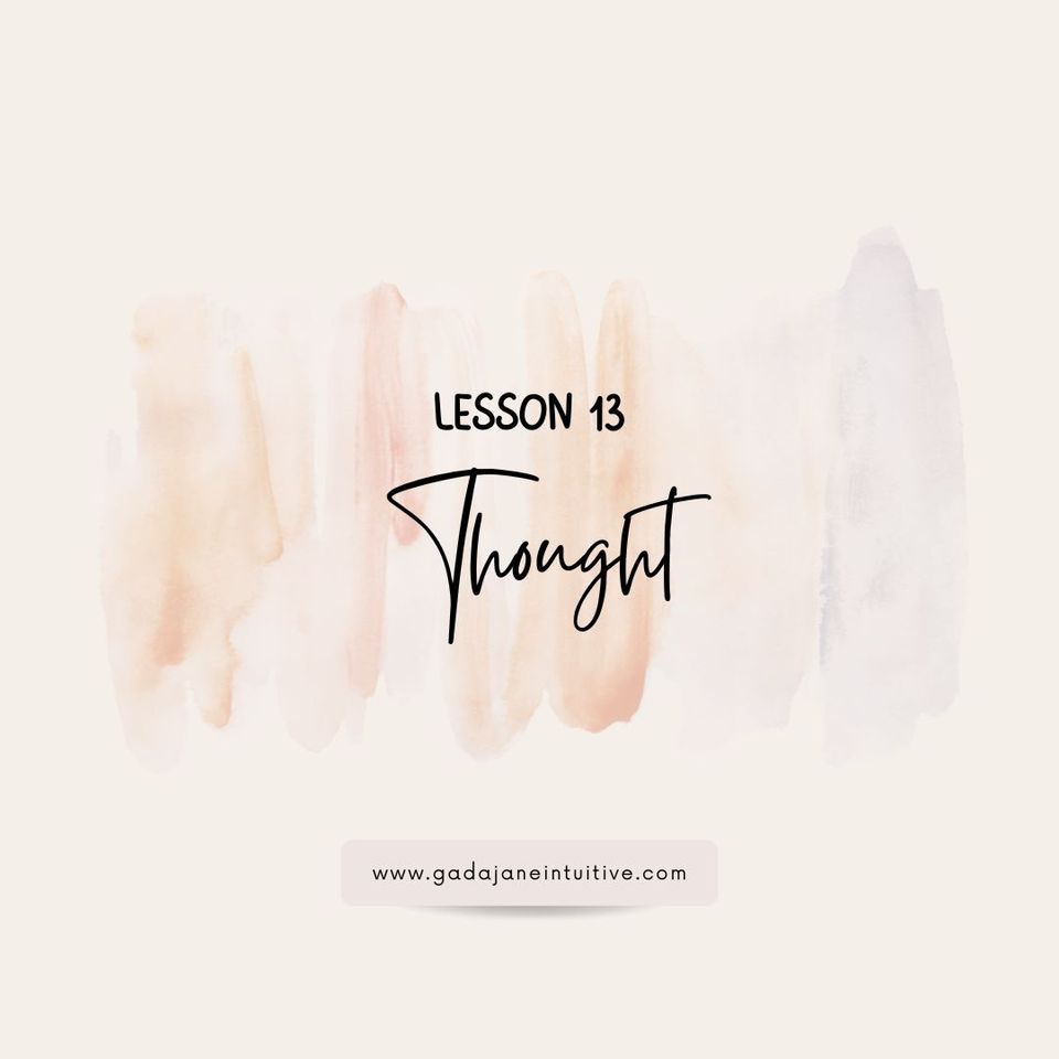 Lesson 13: Thought